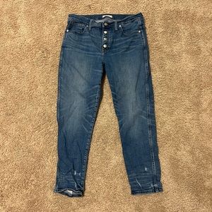 Madewell Button Front Slim Straight